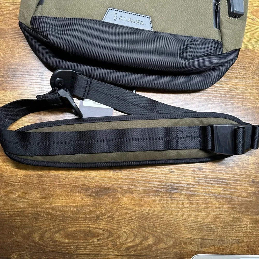 NEW Alpaka Bravo Sling Max V2 Army Green Axogrid 300D Laptop Bag Fanny Crossbody